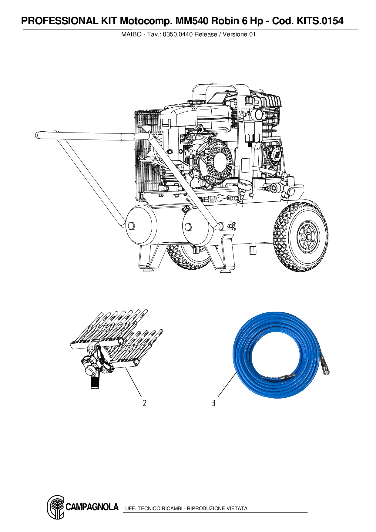 KITS.0154_KIT Motocomp. MM540 Robin 6 Hp